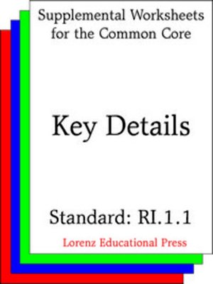 cover image of CCSS RI.1.1 Key Details